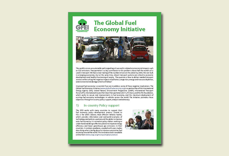 The Global Fuel Economy Initiative