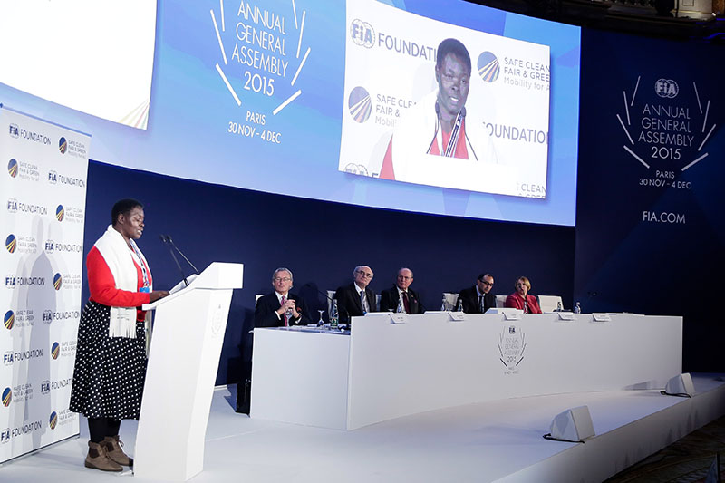 Ugandan Minister represents GFEI at FIA Foundation AGM