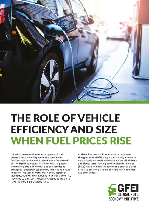 The Role of Vehicle Efficiency and Size When Fuel Prices Rise