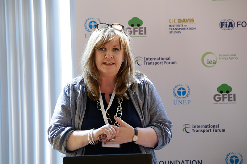 Sheila Watson, FIA Foundation  speaks about the Global Fuel Economy Initiative.