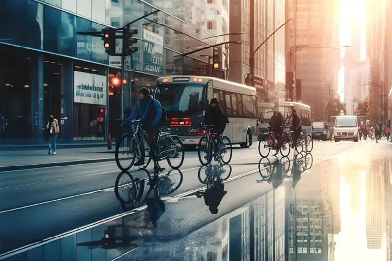 City cyclists